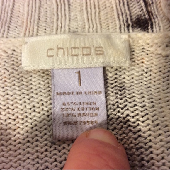 Chico’s Womens Cardigan Sweater size 1 junior - Picture 7 of 10